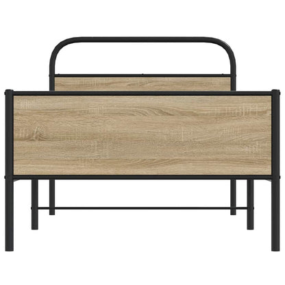Rám Postele Bez Matrace 107X203 Cm Dub Sonoma Kompozitní Dřevo