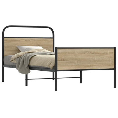 Rám Postele Bez Matrace 107X203 Cm Dub Sonoma Kompozitní Dřevo