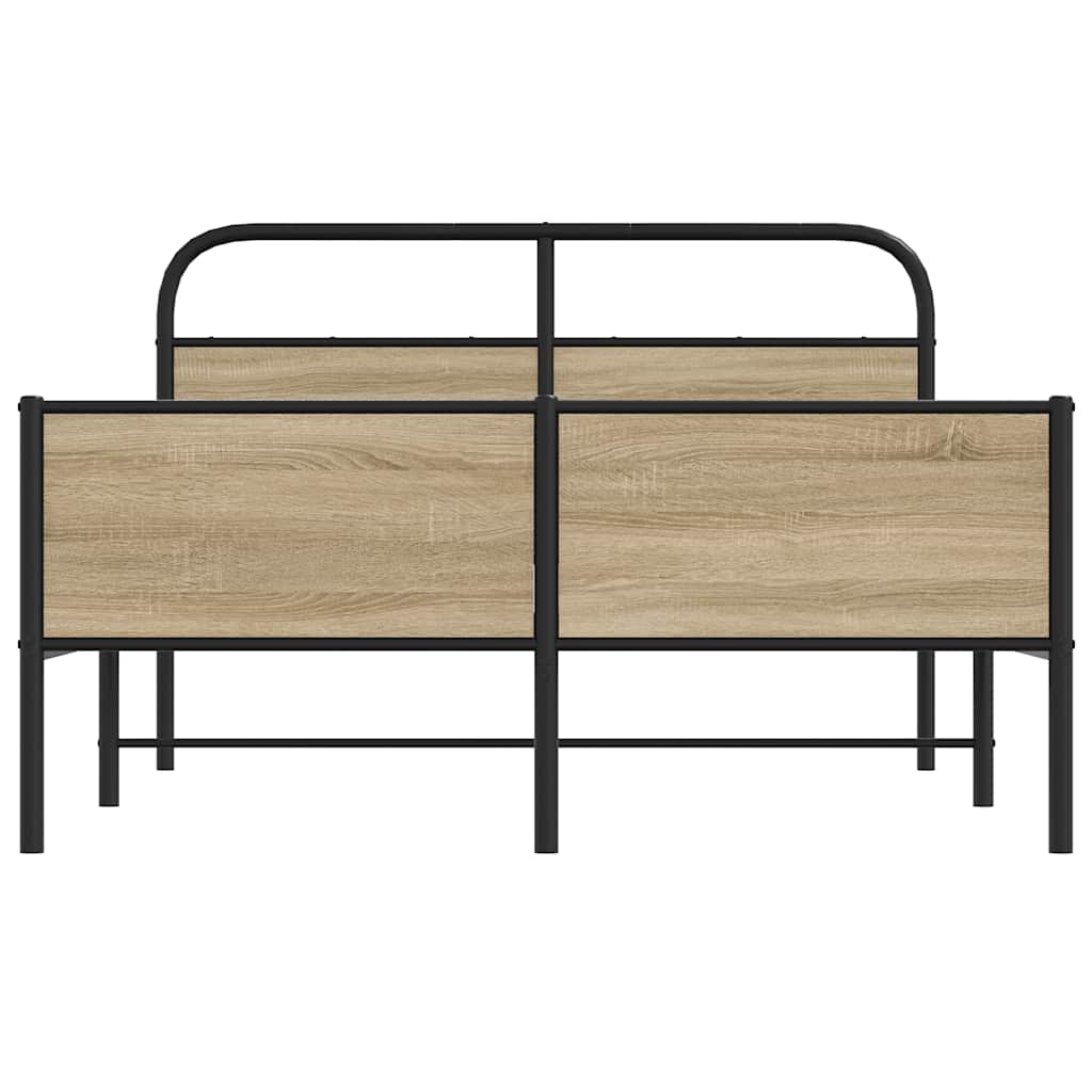 Rám Postele Bez Matrace 120X200 Cm Dub Sonoma Kompozitní Dřevo