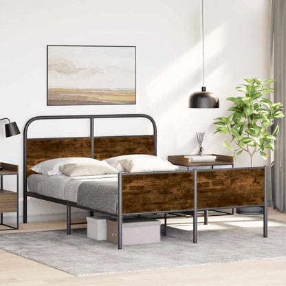 Rám Postele Bez Matrace 135X190 Cm Dub Sonoma Kompozitní Dřevo
