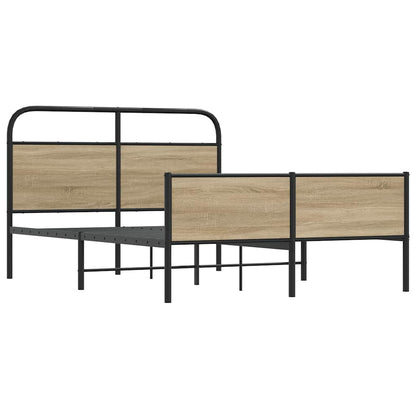 Rám Postele Bez Matrace 140X190 Cm Dub Sonoma Kompozitní Dřevo