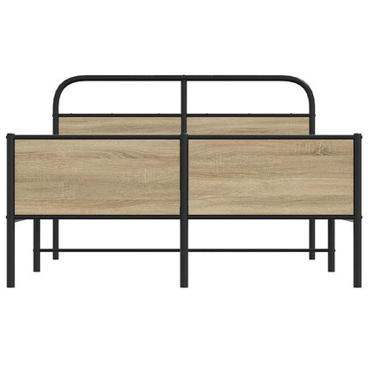 Rám Postele Bez Matrace 140X190 Cm Dub Sonoma Kompozitní Dřevo