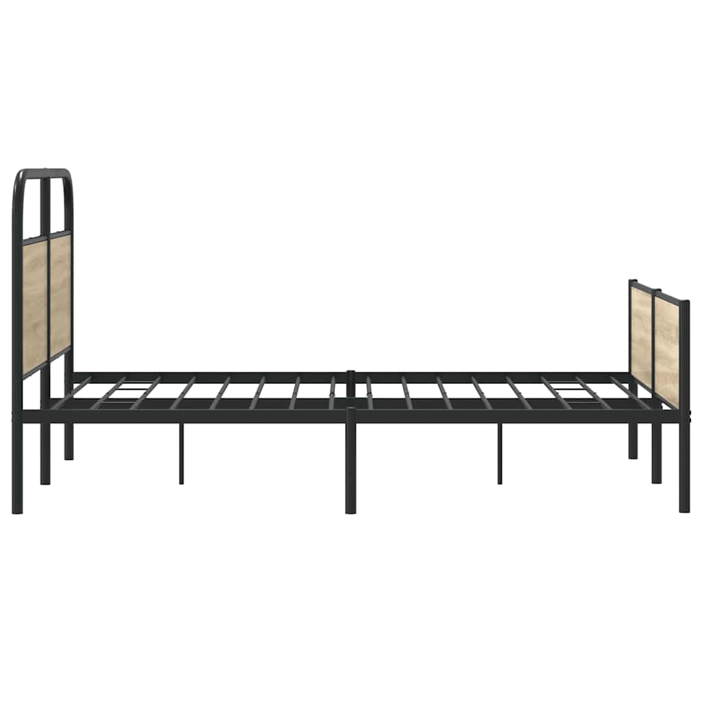 Rám Postele Bez Matrace 140X190 Cm Dub Sonoma Kompozitní Dřevo