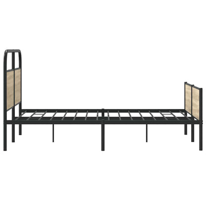 Rám Postele Bez Matrace 140X190 Cm Dub Sonoma Kompozitní Dřevo
