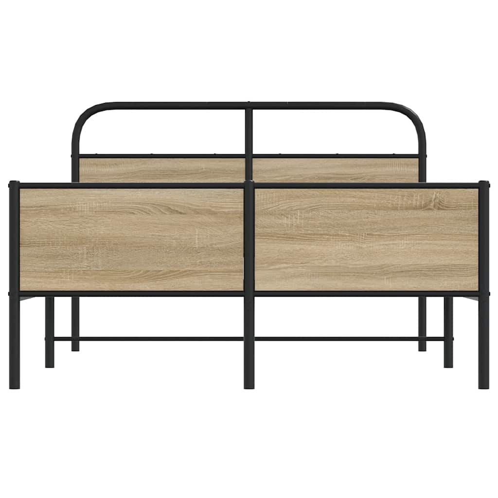 Rám Postele Bez Matrace 140X200 Cm Dub Sonoma Kompozitní Dřevo