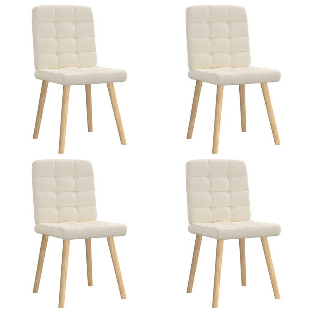 Jídelní Židle 6 Ks Světle Šedé Textil