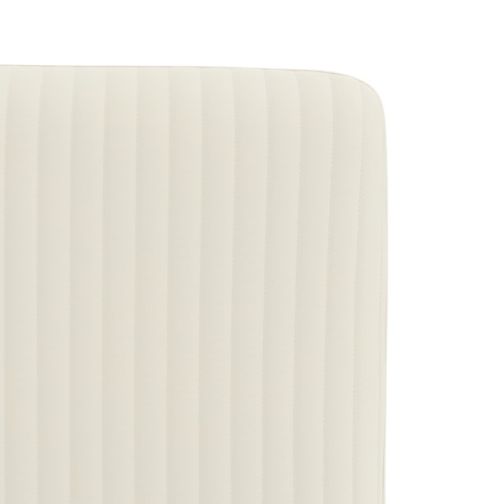 Jídelní Židle 4 Ks Krémové Samet