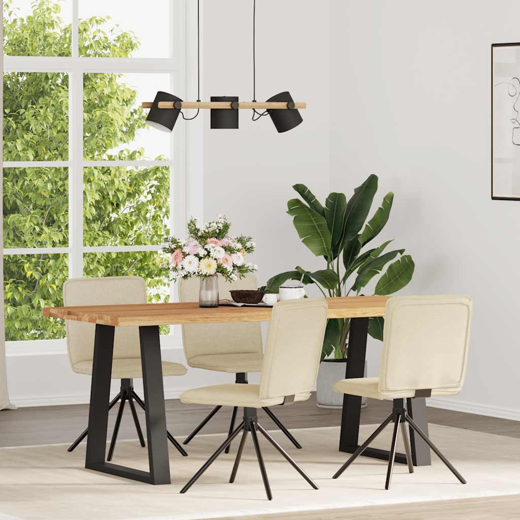 Jídelní Židle 2 Ks Černé Textil