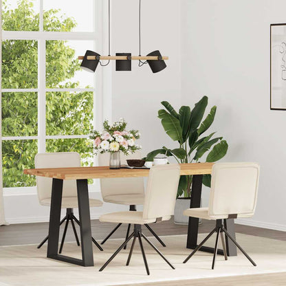 Jídelní Židle 2 Ks Černé Textil