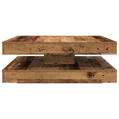 Konferenční Stolek Otočný O 360º Old Wood 90X90X34,5 Cm