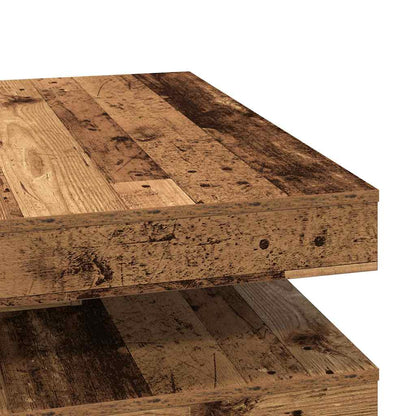 Konferenční Stolek Otočný O 360º Old Wood 90X90X34,5 Cm