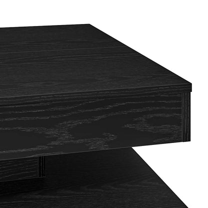 Konferenční Stolek Otočný O 360º Černý 70 X 70 X 34,5 Cm