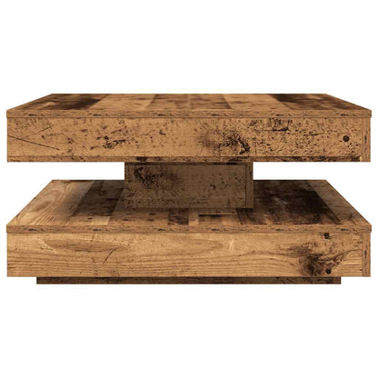Konferenční Stolek Otočný O 360º Old Wood 70 X 70 X 34,5 Cm