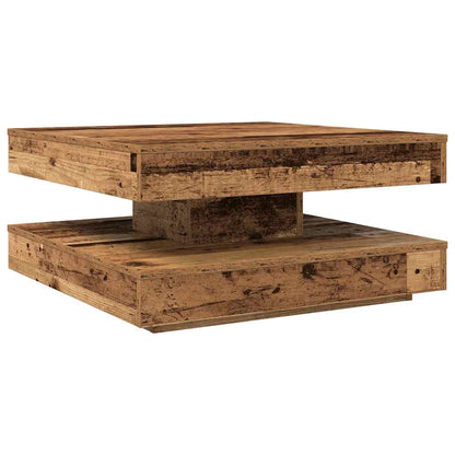 Konferenční Stolek Otočný O 360º Old Wood 70 X 70 X 34,5 Cm