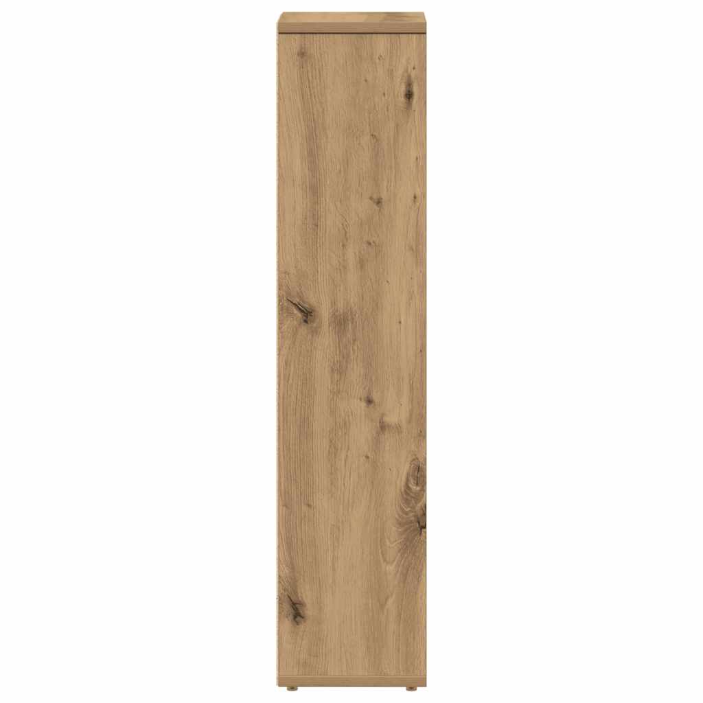 Koupelnová Skříňka S Držákem Na Role, Dubová Řemeslná 20,5 X 20 X 90 Cm