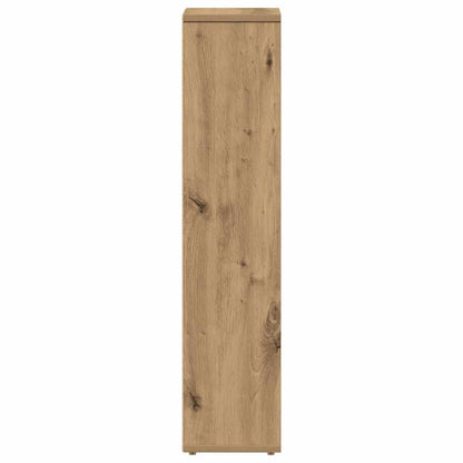 Koupelnová Skříňka S Držákem Na Role, Dubová Řemeslná 20,5 X 20 X 90 Cm