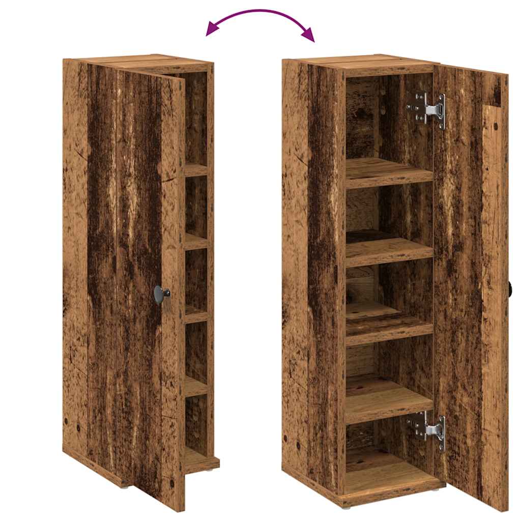 Koupelnová Skříňka S Držákem Rolí Old Wood 20,5 X 22 X 72 Cm