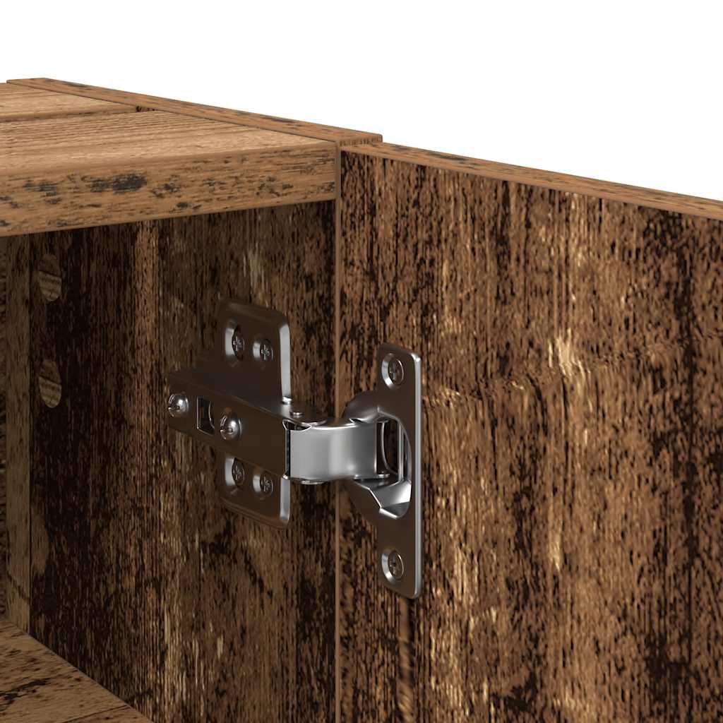 Koupelnová Skříňka S Držákem Rolí Old Wood 20,5 X 22 X 72 Cm