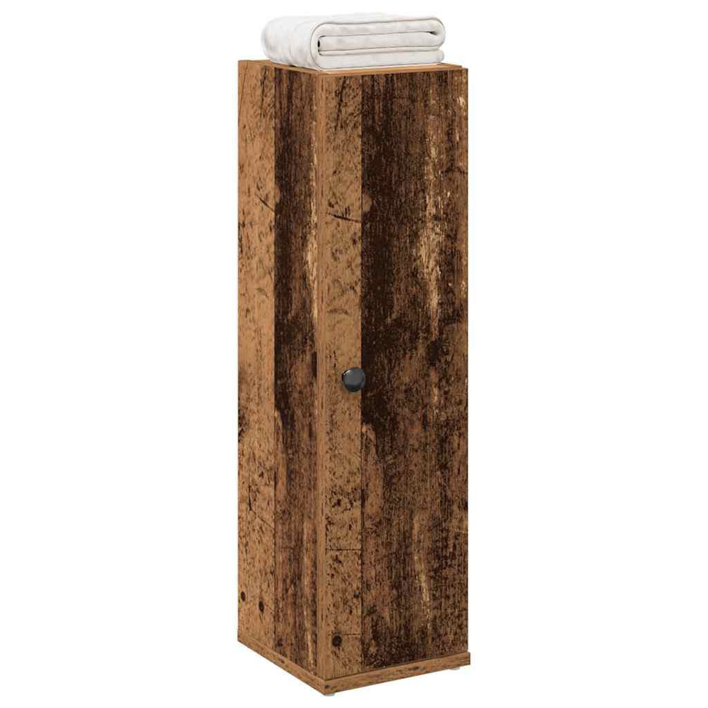 Koupelnová Skříňka S Držákem Rolí Old Wood 20,5 X 22 X 72 Cm