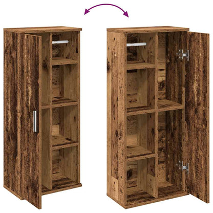 Koupelnová Skříňka S Držákem Rolí Old Wood 39X22X90 Cm