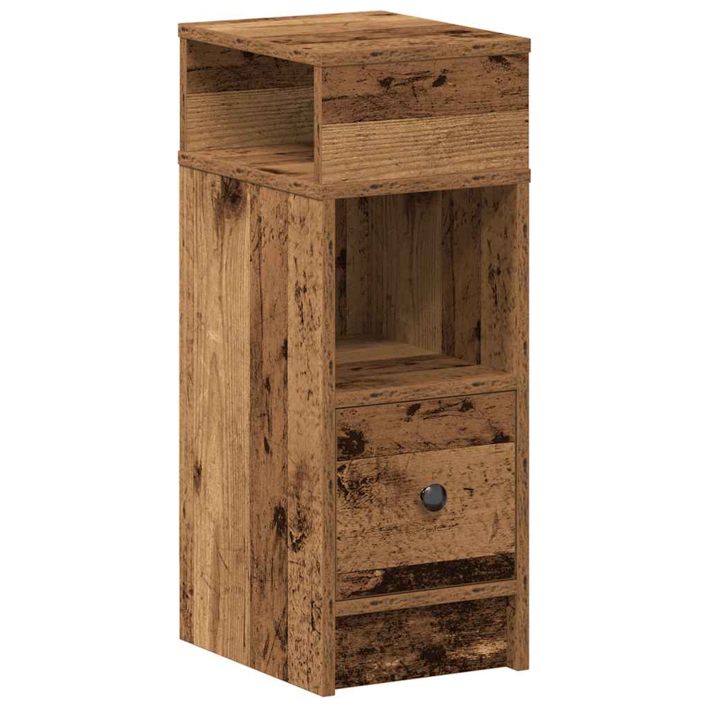 Noční Stolek Se Zásuvkou Old Wood 25 X 31 X 66 Cm