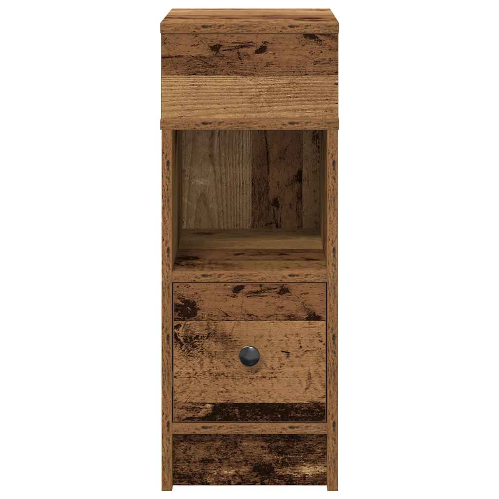 Noční Stolek Se Zásuvkou Old Wood 25 X 31 X 66 Cm