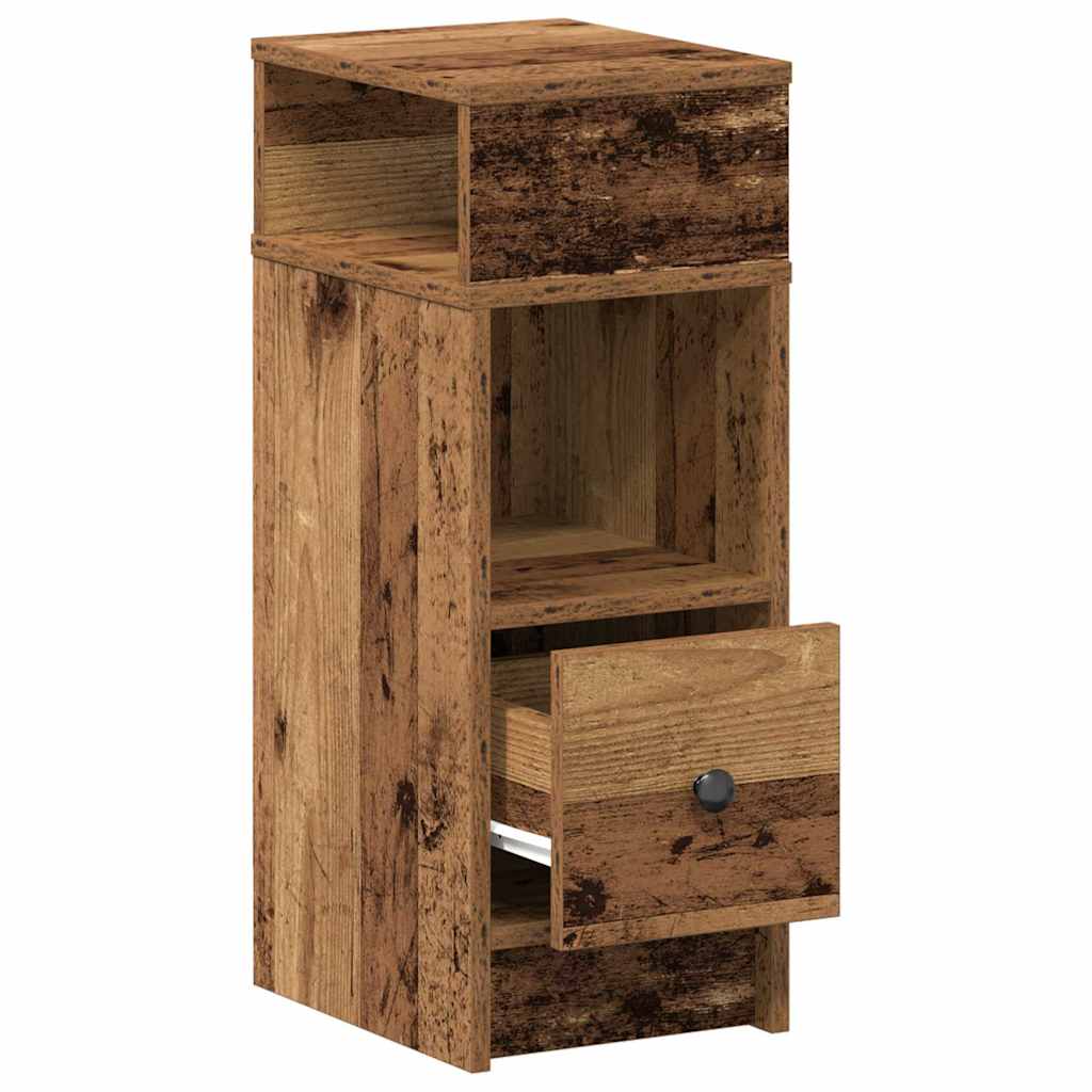 Noční Stolek Se Zásuvkou Old Wood 25 X 31 X 66 Cm