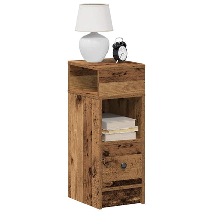 Noční Stolek Se Zásuvkou Old Wood 25 X 31 X 66 Cm