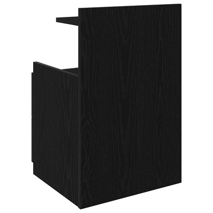 Noční Stolky 2 Ks Se 2 Zásuvkami Černé 40X36,5X62 Cm