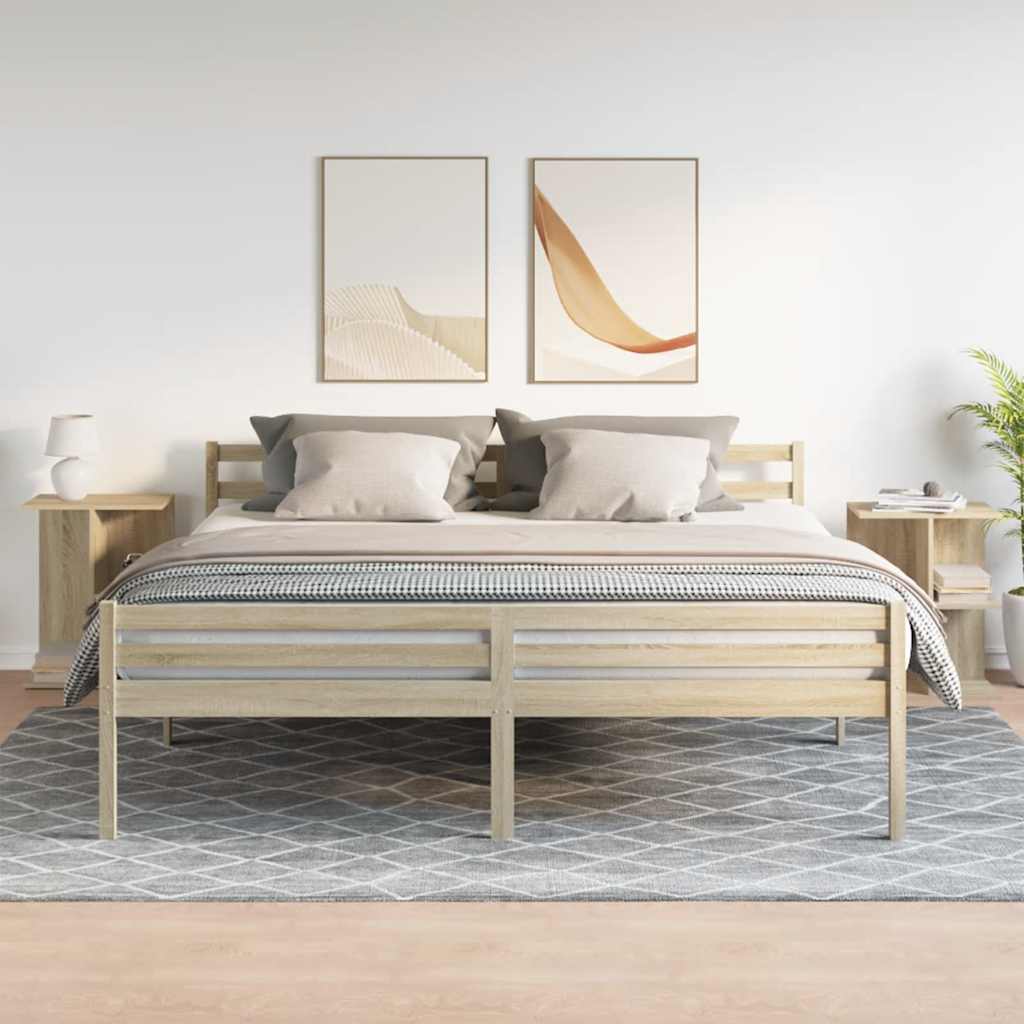 Noční Stolky 2 Ks 46,5X29X61 Cm Kompozitní Dřevo