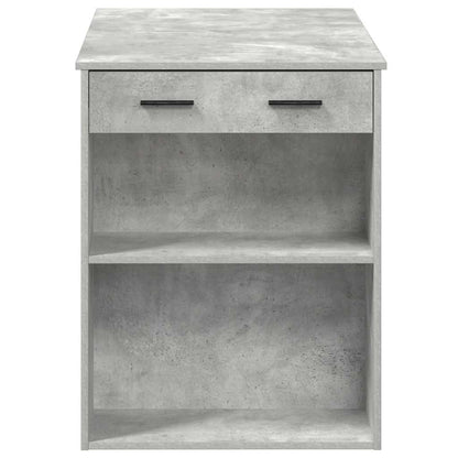 Psací Stůl Se Zásuvkou A Policí Betonově Šedý 102X62X77,5 Cm