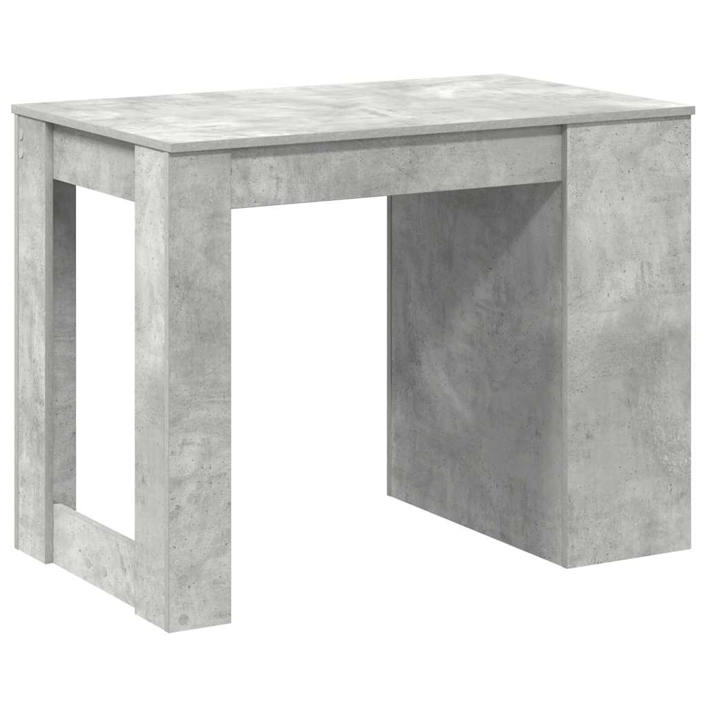 Psací Stůl Se Zásuvkou A Policí Betonově Šedý 102X62X77,5 Cm
