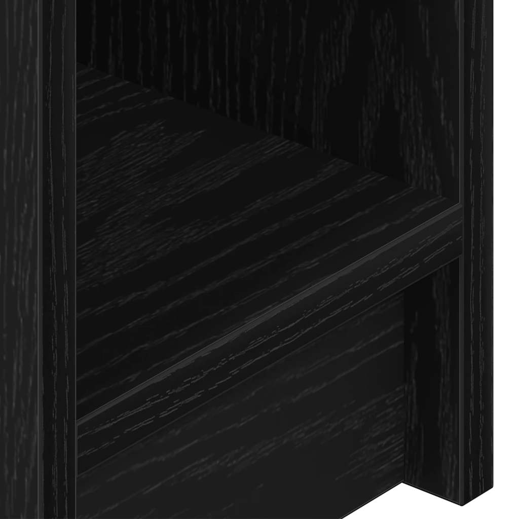 Noční Stolky Se Zásuvkou 2 Ks Černý Dub 20X36X60 Cm