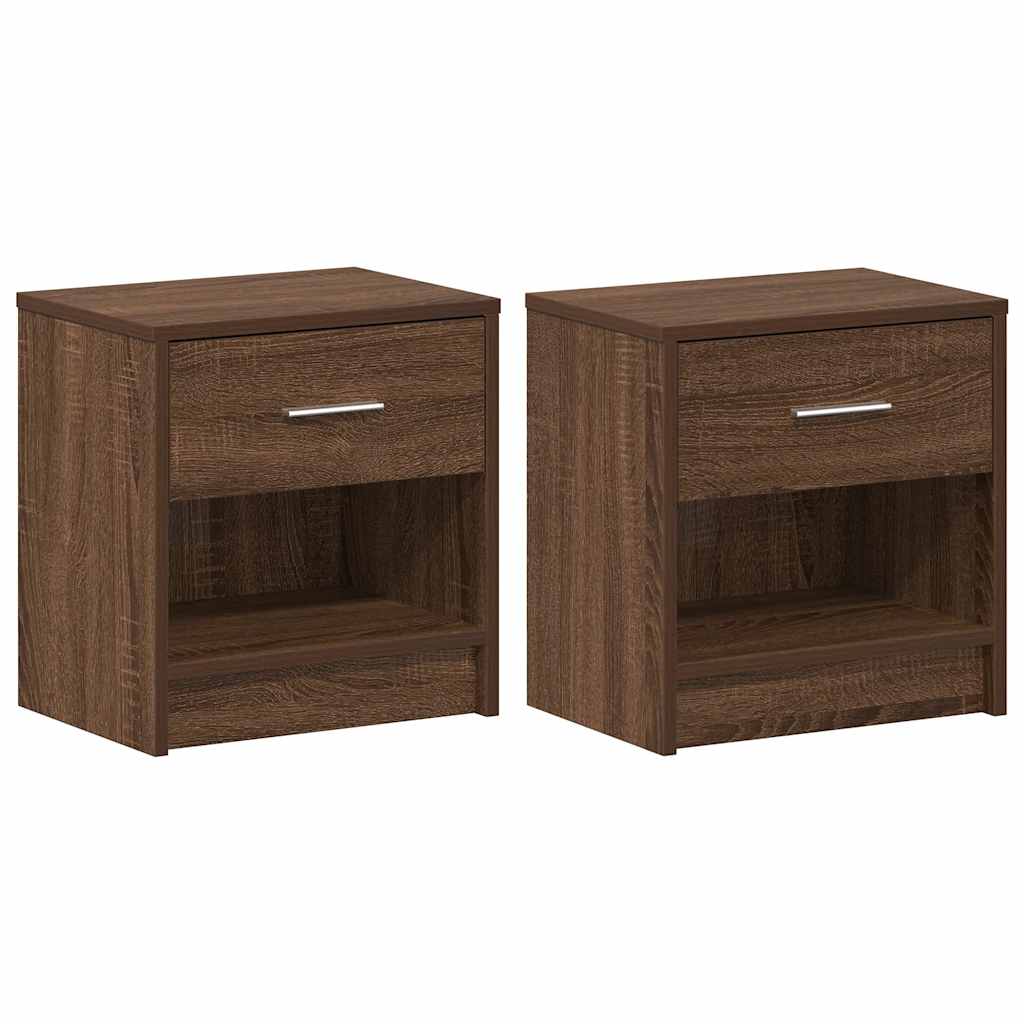 Noční Stolky 2 Ks Se Zásuvkou 39 X 28 X 41 Cm