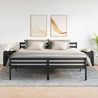 Noční Stolky 2 Ks Se 2 Zásuvkami Černé 40 X 36 X 50 Cm