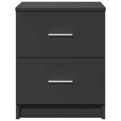 Noční Stolky 2 Ks Se 2 Zásuvkami Černé 40 X 36 X 50 Cm