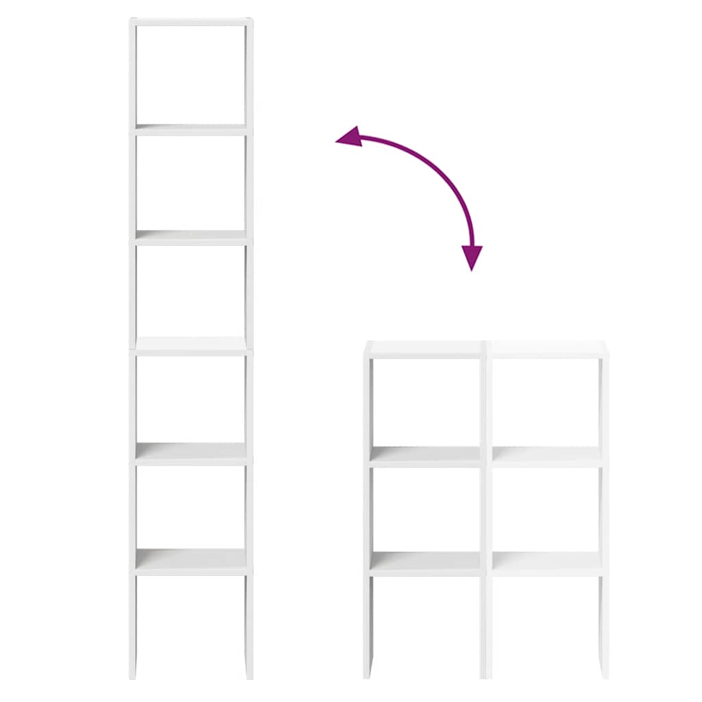 Stohovatelné Knihovny 2 Ks 30X30X80 Cm Kompozitní Dřevo