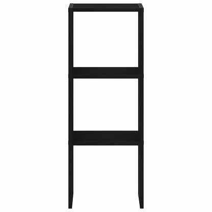 Stohovatelné Knihovna Černý Dub 30X30X80 Cm Kompozitní Dřevo