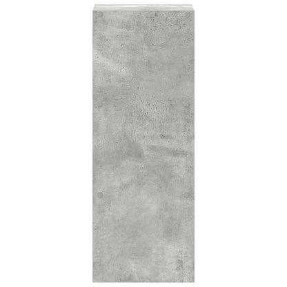 Stohovatelné Knihovna Betonově Šedá 30X30X80Cm Kompozitní Dřevo