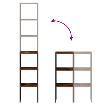Stohovatelné Knihovny 2 Ks 30X30X80 Cm Kompozit