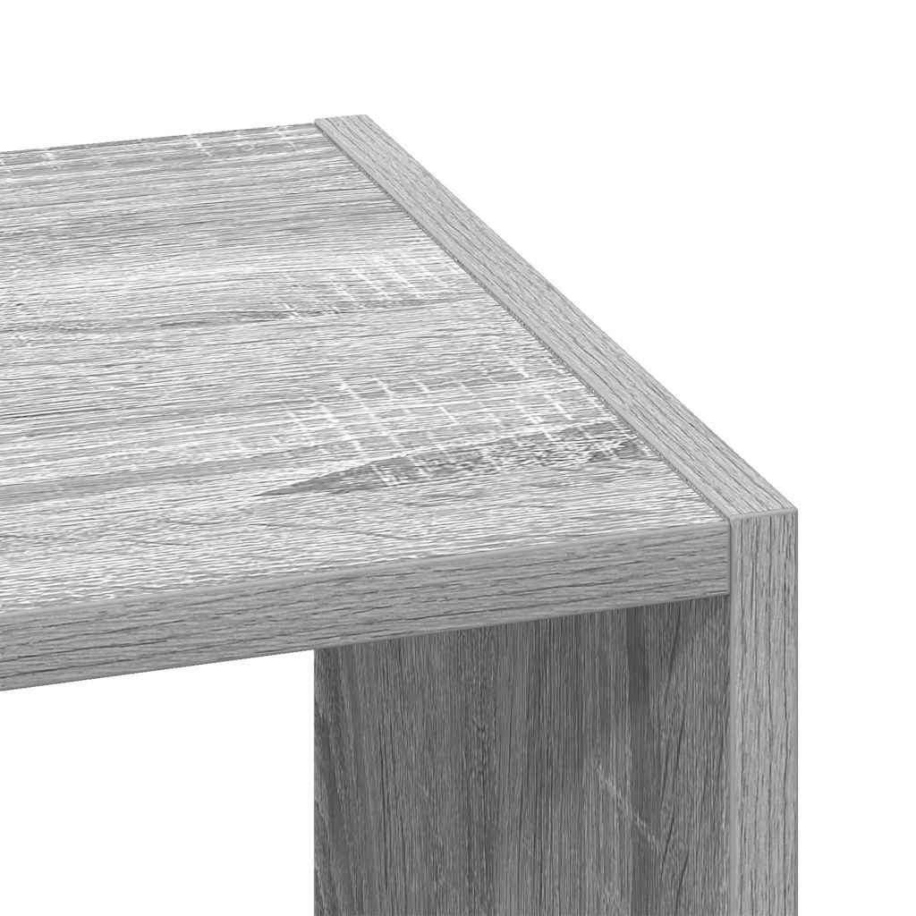 Stohovatelné Knihovna Šedý Sonoma 30X30X80 Cm Kompozitní Dřevo