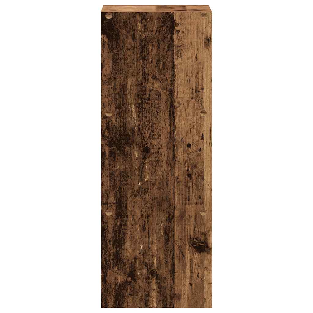 Stohovatelné Knihovna Starého Dřeva 30X30X80 Cm Kompozit