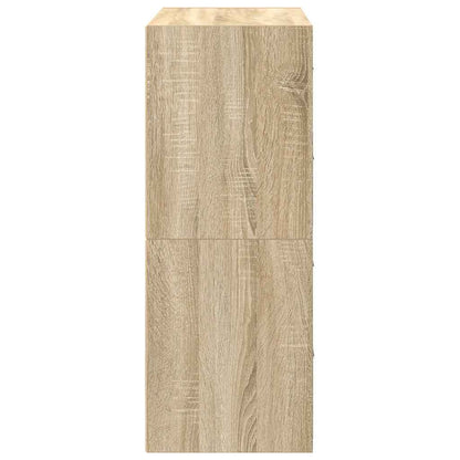 Vida Skříňky S 2 Zásuvkami 2 Ks Dub Sonoma 60X31X40Cm Kompozitní Dřevo