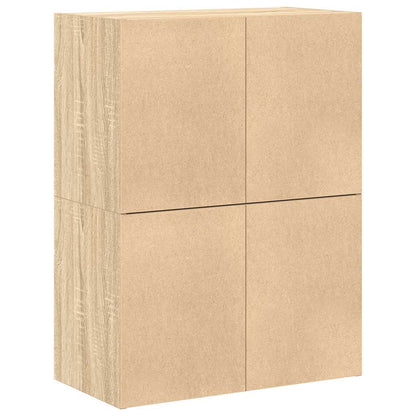 Vida Skříňky S 2 Zásuvkami 2 Ks Dub Sonoma 60X31X40Cm Kompozitní Dřevo