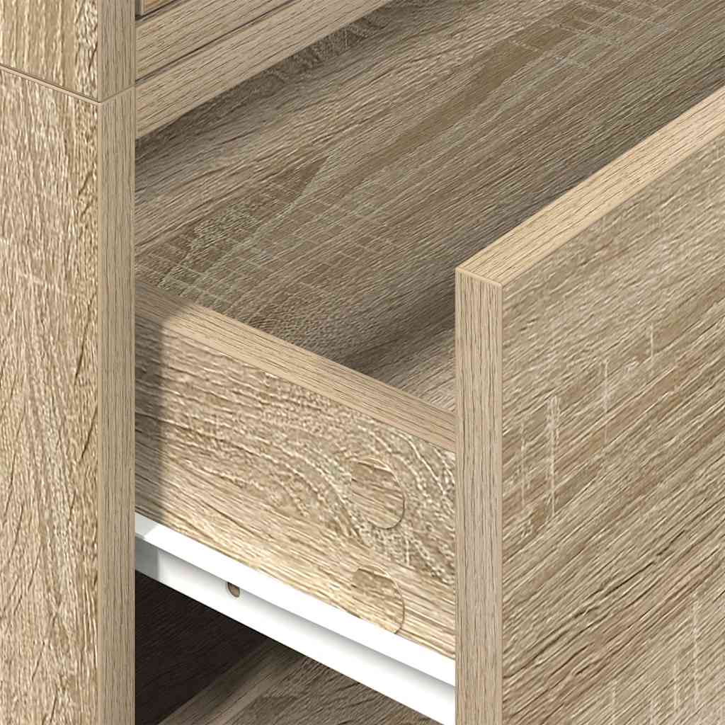 Vida Skříňky S 2 Zásuvkami 2 Ks Dub Sonoma 60X31X40Cm Kompozitní Dřevo