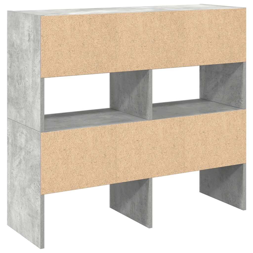 Stohovatelné Botníky 2 Ks Betonově Šedá 89,5X30X40 Cm