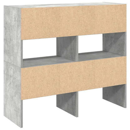 Stohovatelné Botníky 2 Ks Betonově Šedá 89,5X30X40 Cm