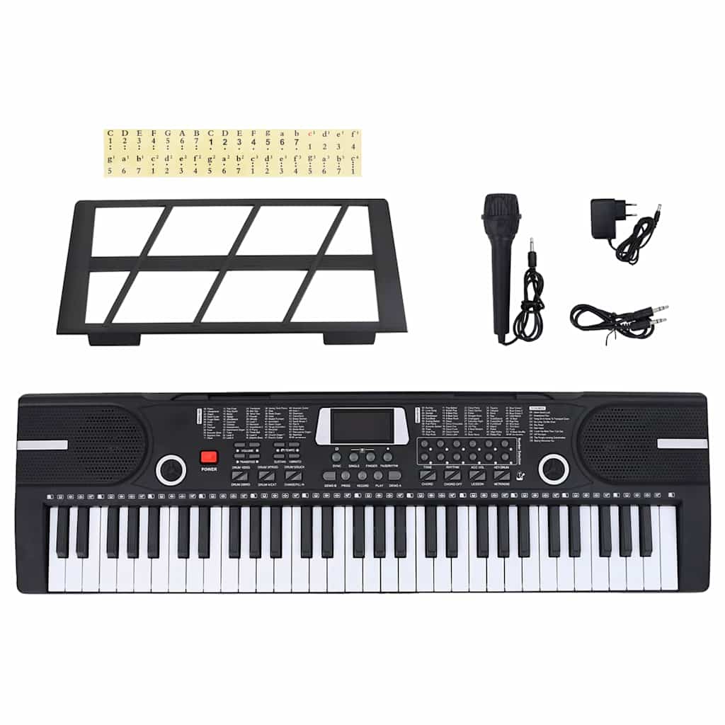 61 Kláves Piano Electric Keyboard S Hudebním Stojanem Pro Děti