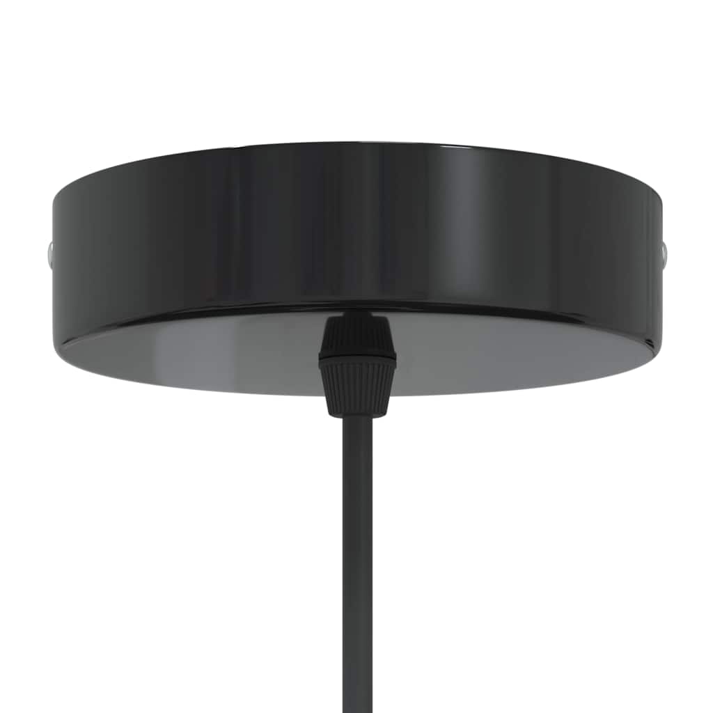 Závěsné Svítidlo Nastavitelnou Výškou Černá Lesklá E27 Ø 22Cm