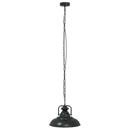 Závěsné Svítidlo E27 Černé Ø 31 Cm Železo Ocel/Černý